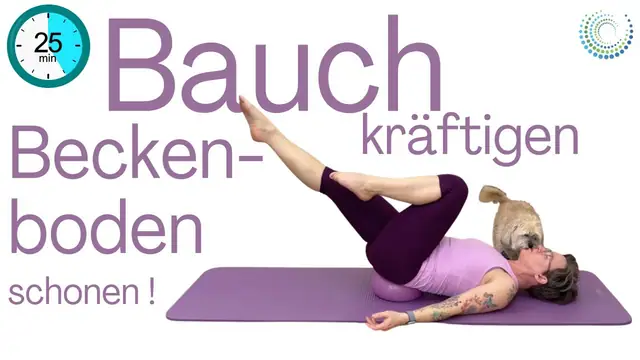 Vorschaubild: Flacher Bauch ohne Beckenbodendruck – 25 Min Bauchtraining